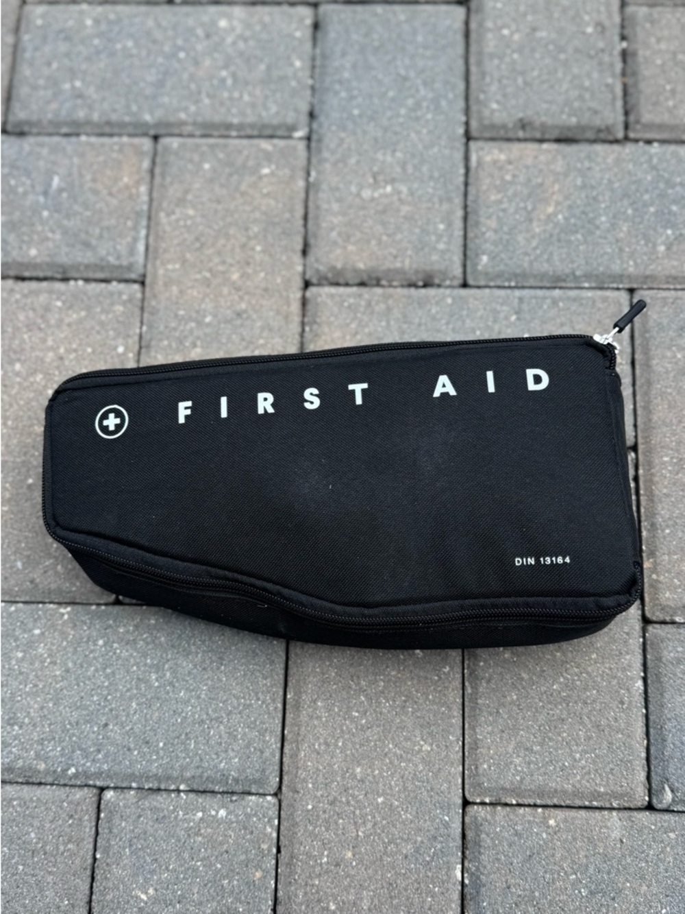 FIRST AID Black Travel First Aid Kit Pouch